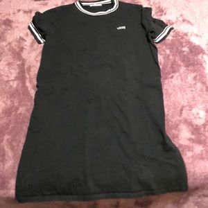 vans black dress size large